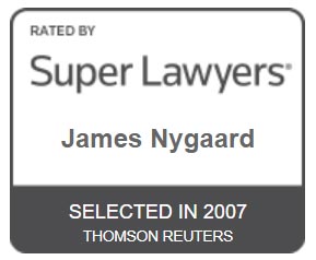 Rated By Super Lawyer | Rising Stars | James Nygaard | Selected In 2007 | Thomson Reuters